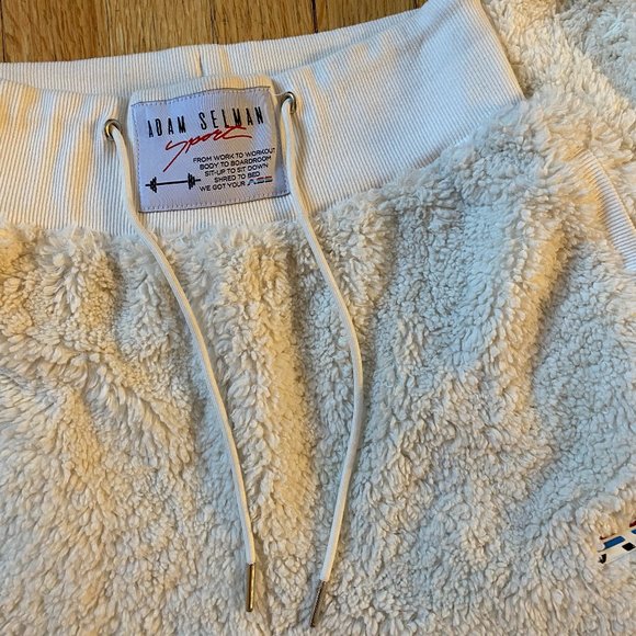 Adam Selman BOUCLE teddy high waist sweatpants - Picture 2 of 7